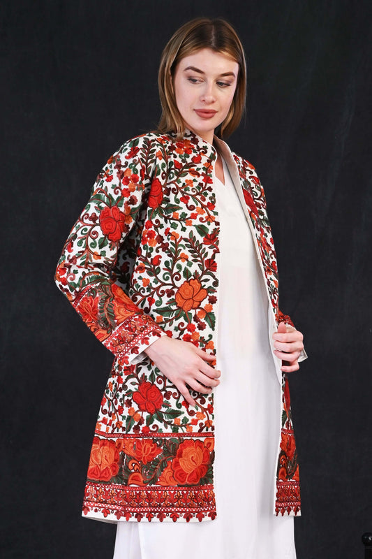 Ari Jama Jacket – Ivory Garden