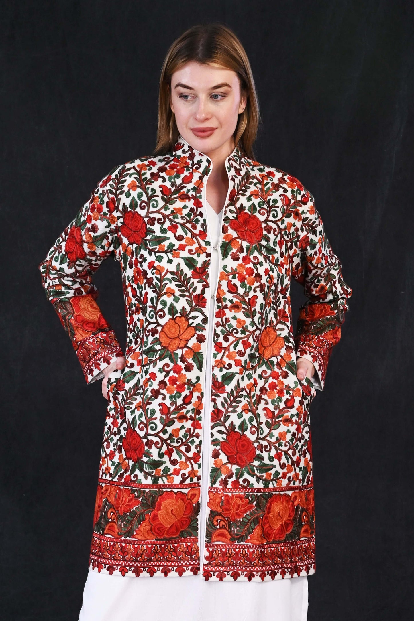 Ari Jama Jacket – Ivory Garden