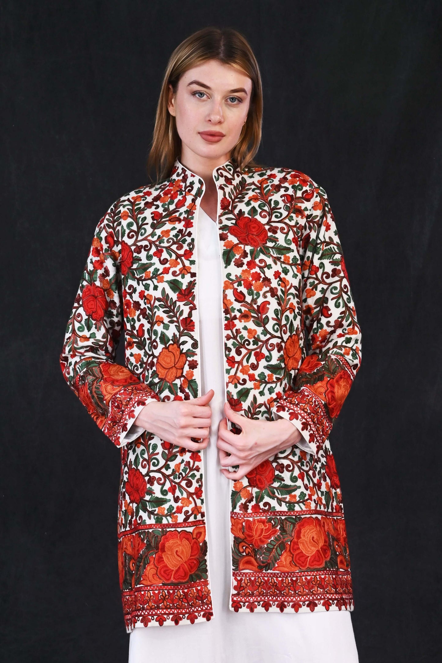 Ari Jama Jacket – Ivory Garden