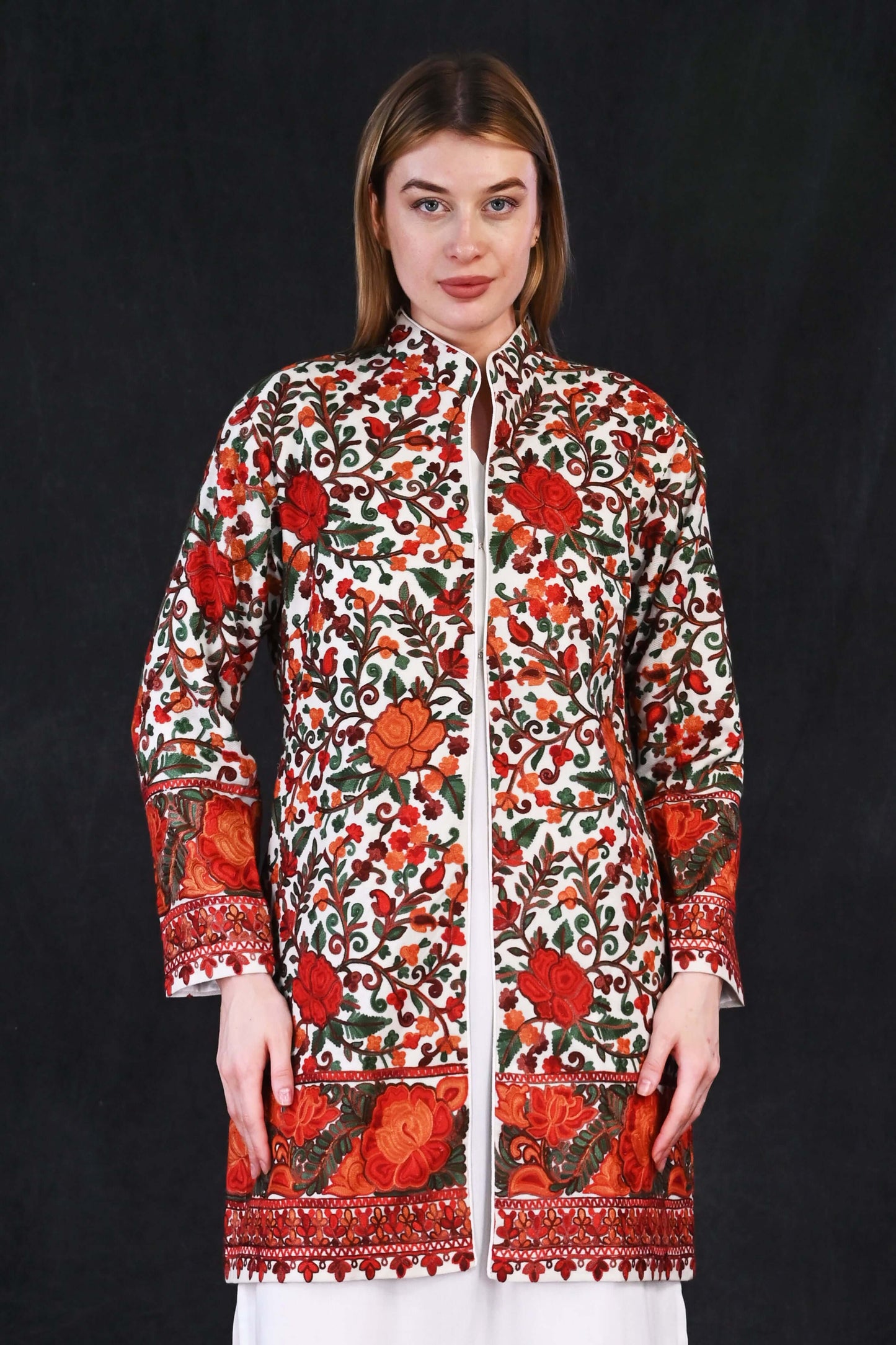 Ari Jama Jacket – Ivory Garden